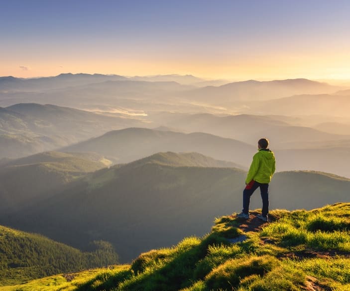 Imagen de una persona en una excursión