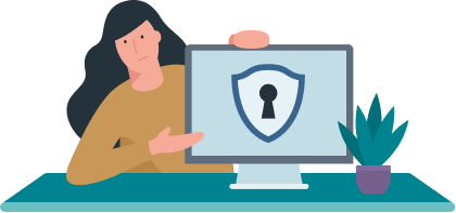 Imagen del símbolo de la lucha contra el fraude y la protección a los consumidores y usuarios de internet