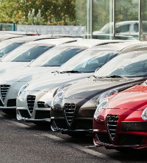 Imagen de una flota de coches