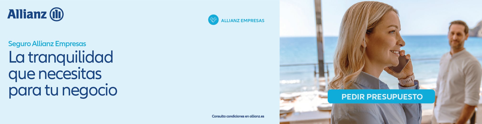 Banner de Seguro de Incapacidad Laboral Temporal Allianz con imagen de empleados en una reunión