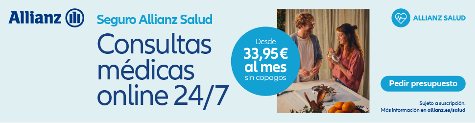 Banner de Seguro de Salud Allianz con imagen de una mujer practicando deporte al aire libre
